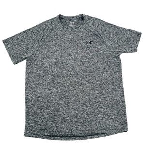 Under Armour UA Tech 2.0 Short Sleeve Heatgear T-Shirt Black Twist Men’s Size XL